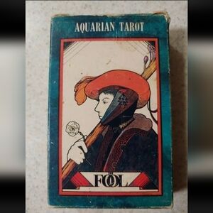 Vintage 1970 Aquarian Tarot Cards Deck Set Medieval Morgan Press Palladini! EXC